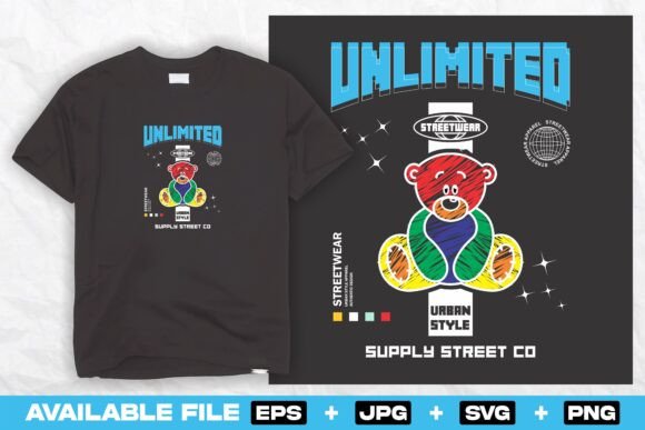 A Graffiti Bear SVG: Bold Graphics for T-Shirt Designs