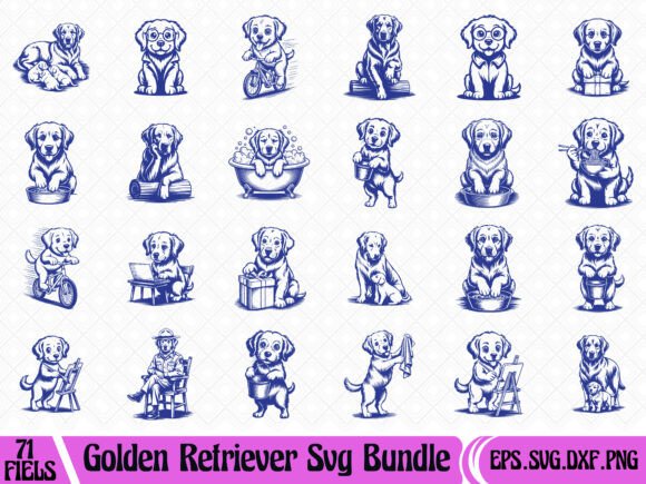 A Professional Review of the Golden Retriever Dog SVG Bundle
