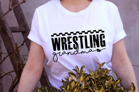 A Wrestling Grandma SVG Design for Branding Beyond T-Shirt Graphics