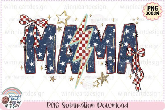 American Mama Bow Lightning Bolt PNG: A T-Shirt Design Graphic Review