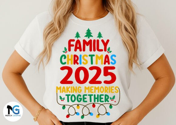 Christmas Making Memories Together SVG Graphics for T-Shirt Designs