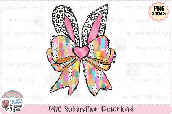 Evaluating the Coquette Bunny Easter Bow Brushstroke Design