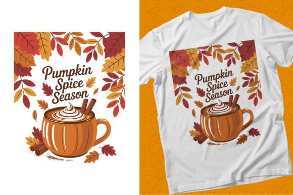 Pumpkin Spice T-shirt Graphics for Fall Crafting