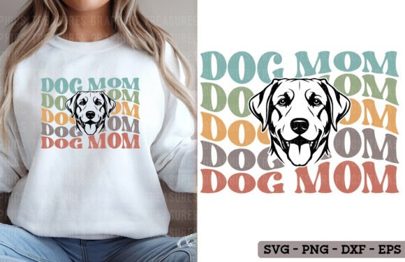 Retro Labrador Dog Mom SVG Graphics & T-Shirt Designs