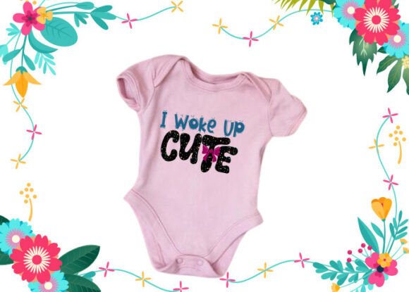 Reviewing I WOKE UP CUTE: A Playful Kids T-Shirt Graphic Design
